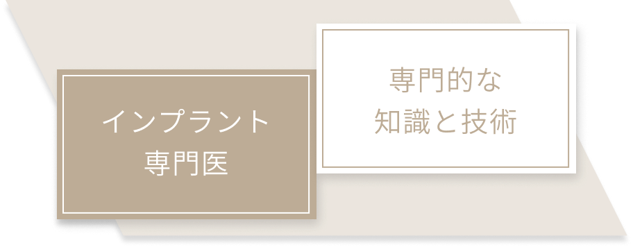 インプラント専門医 専門的な知識と技術